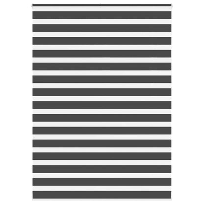 Doppelrollo Schwarz 160x230 cm Stoffbreite 155,9 cm Polyester