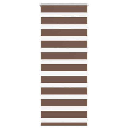 vidaXL Doppelrollo Braun 55x100 cm Stoffbreite 50,9 cm Polyester
