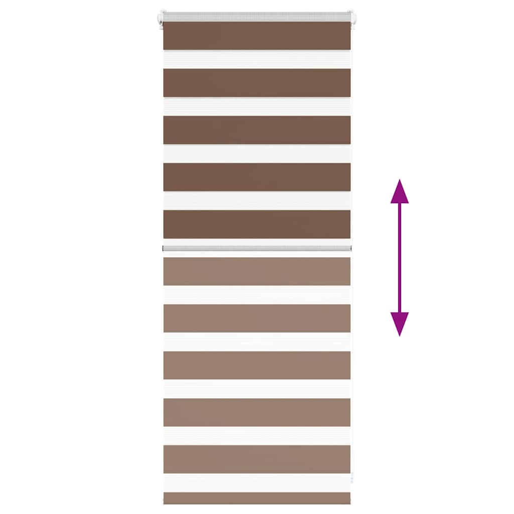 Doppelrollo Braun 60x100 cm Stoffbreite 55,9 cm Polyester