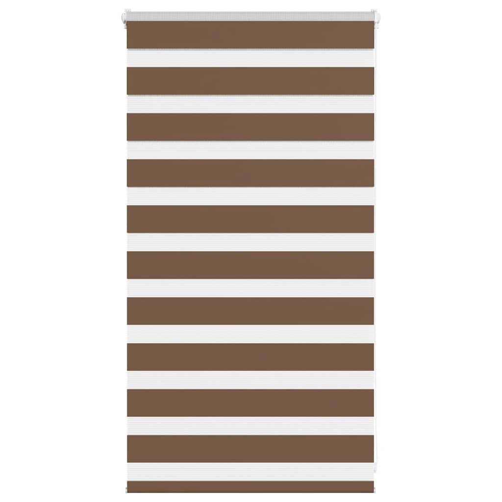 vidaXL Doppelrollo Braun 75x100 cm Stoffbreite 70,9 cm Polyester