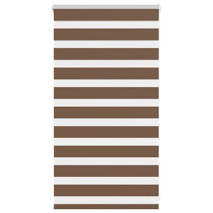 vidaXL Doppelrollo Braun 75x100 cm Stoffbreite 70,9 cm Polyester