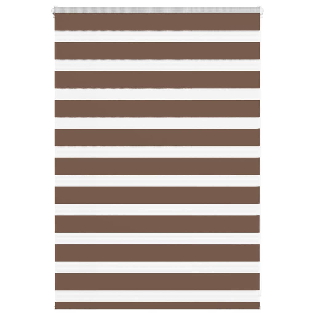 vidaXL Doppelrollo Braun 105x100 cm Stoffbreite 100,9 cm Polyester
