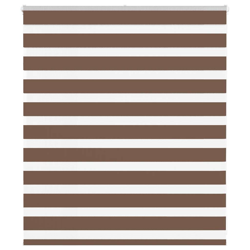 vidaXL Doppelrollo Braun 120x100 cm Stoffbreite 115,9 cm Polyester