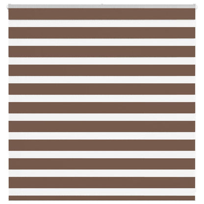 vidaXL Doppelrollo Braun 150x100 cm Stoffbreite 145,9 cm Polyester