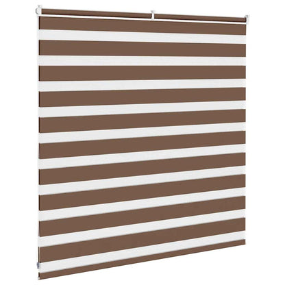 vidaXL Doppelrollo Braun 150x100 cm Stoffbreite 145,9 cm Polyester
