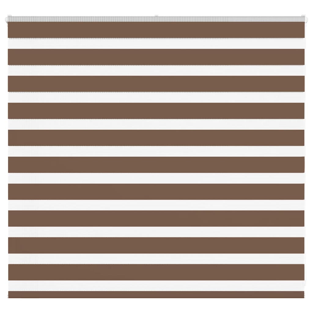 vidaXL Doppelrollo Braun 155x100 cm Stoffbreite 150,9 cm Polyester