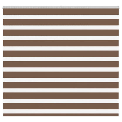 vidaXL Doppelrollo Braun 155x100 cm Stoffbreite 150,9 cm Polyester