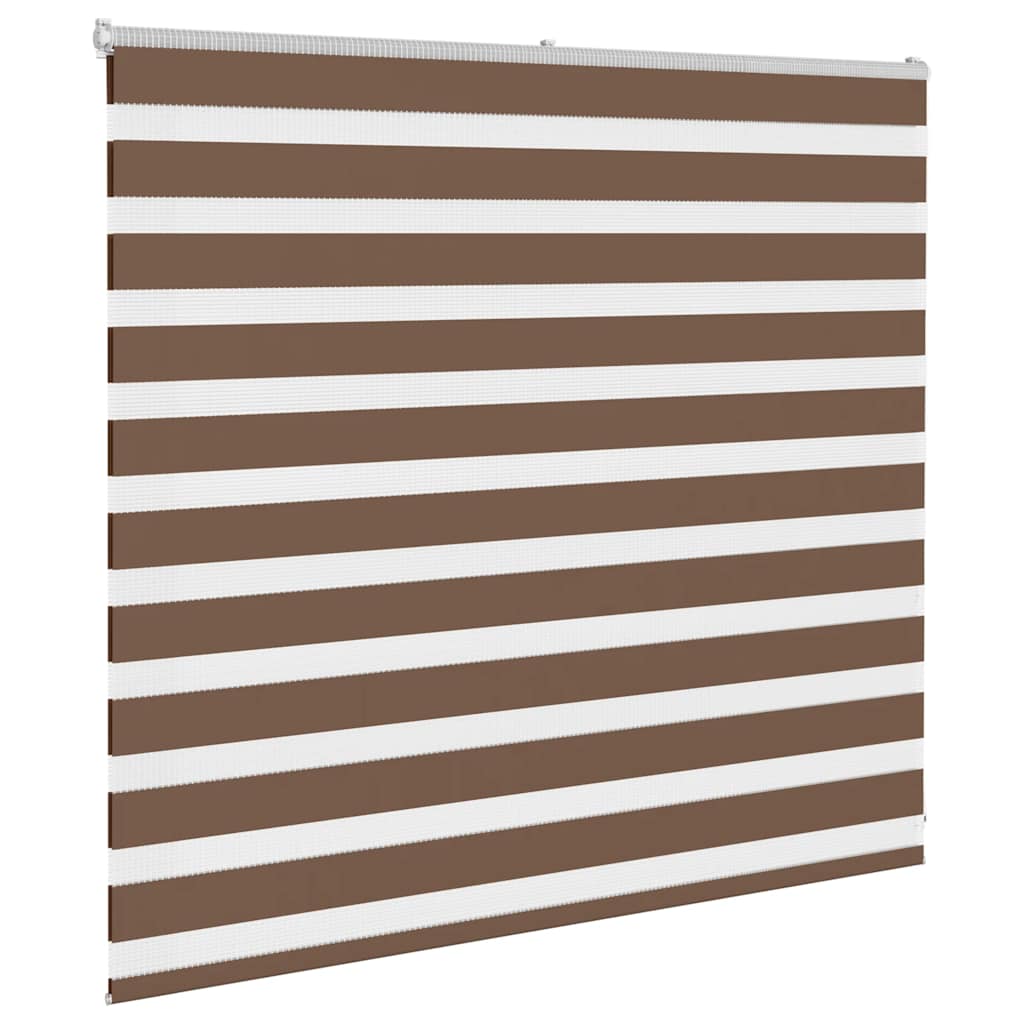 vidaXL Doppelrollo Braun 155x100 cm Stoffbreite 150,9 cm Polyester