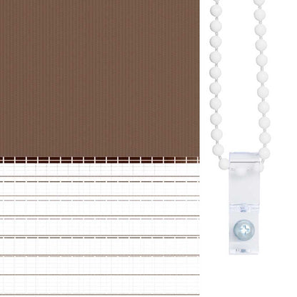 Doppelrollo Braun 40x150 cm Stoffbreite 35,9 cm Polyester