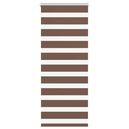 vidaXL Doppelrollo Braun 55x150 cm Stoffbreite 50,9 cm Polyester
