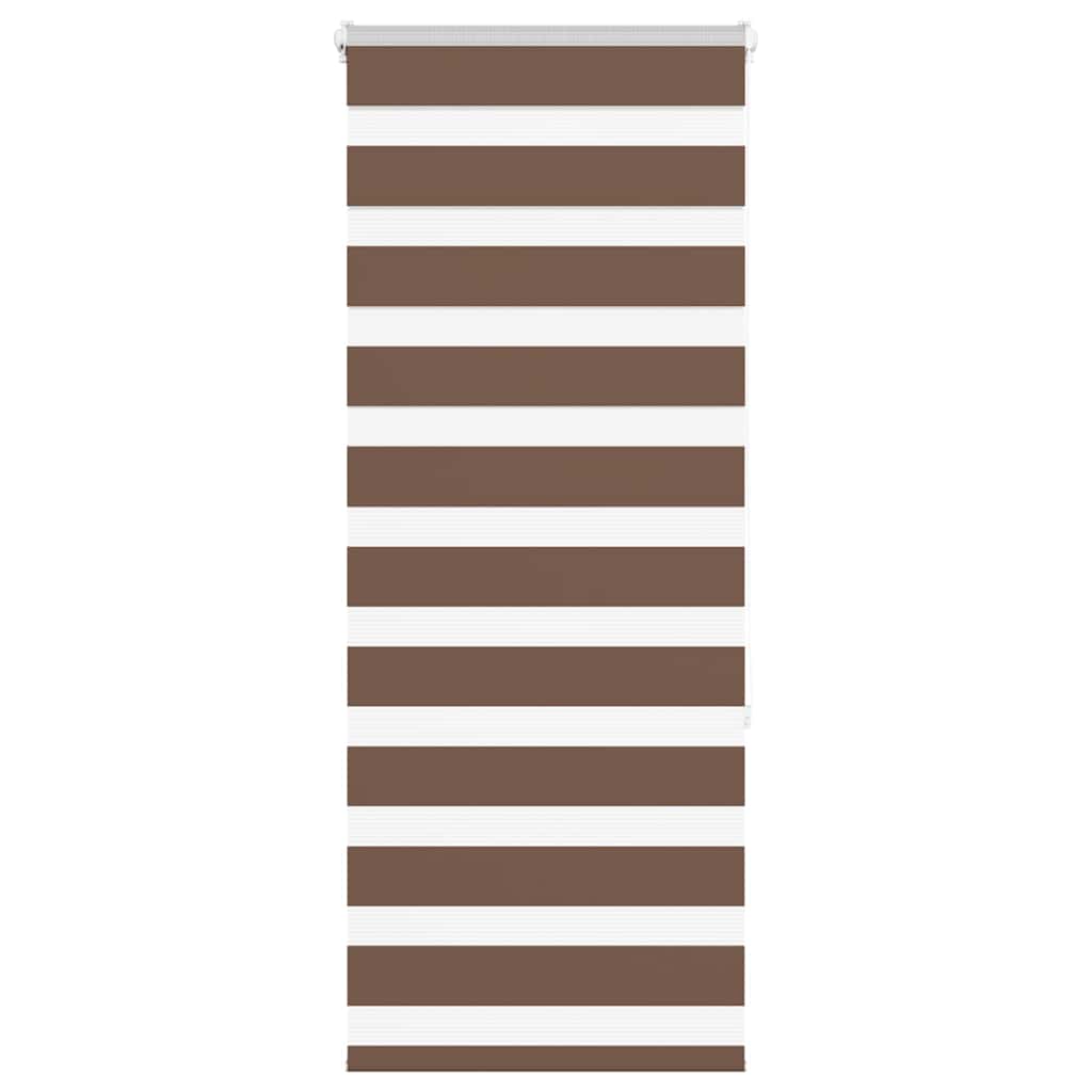 vidaXL Doppelrollo Braun 60x150 cm Stoffbreite 55,9 cm Polyester