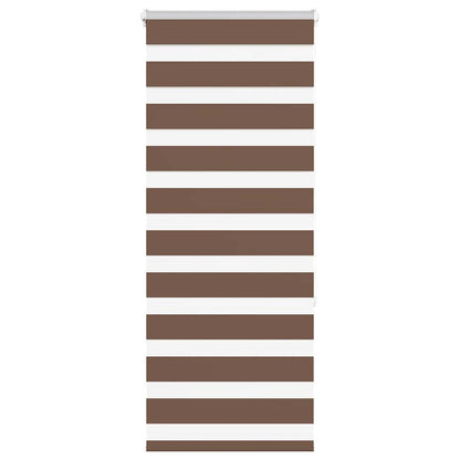 vidaXL Doppelrollo Braun 60x150 cm Stoffbreite 55,9 cm Polyester