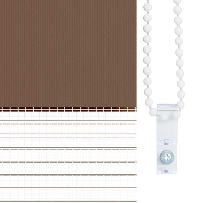 vidaXL Doppelrollo Braun 60x150 cm Stoffbreite 55,9 cm Polyester