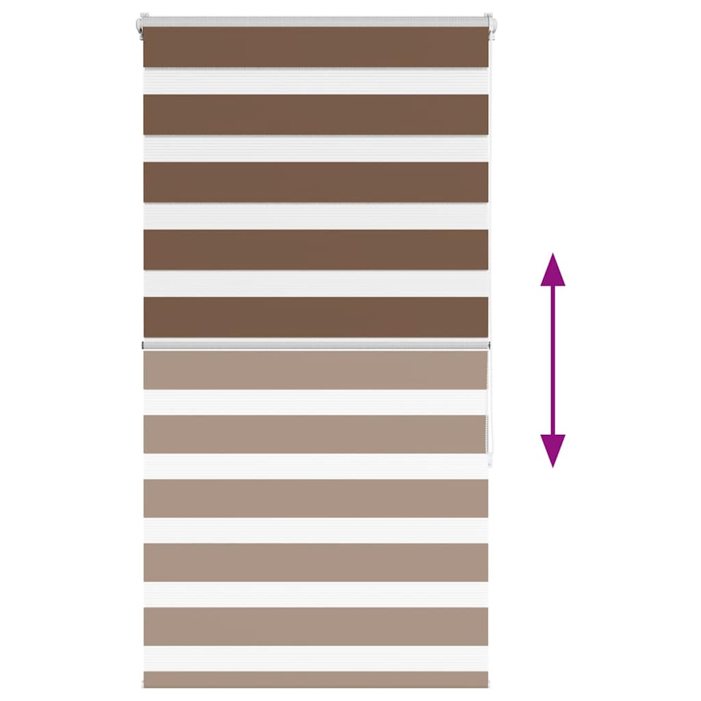 Doppelrollo Braun 90x150 cm Stoffbreite 85,9 cm Polyester