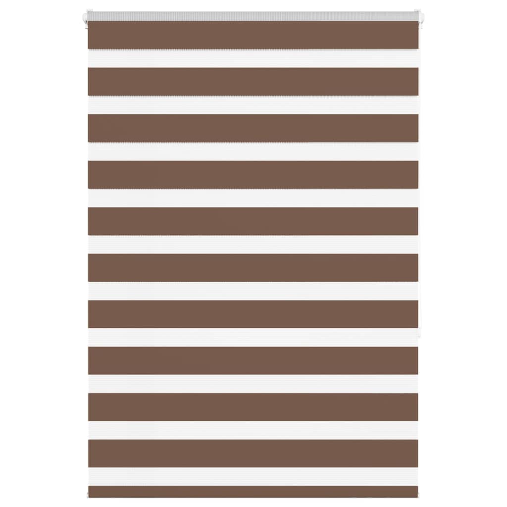 vidaXL Doppelrollo Braun 105x150 cm Stoffbreite 100,9 cm Polyester
