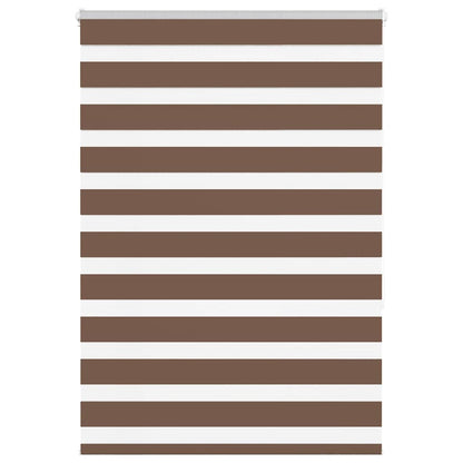 vidaXL Doppelrollo Braun 105x150 cm Stoffbreite 100,9 cm Polyester