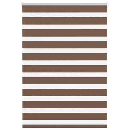 vidaXL Doppelrollo Braun 110x150 cm Stoffbreite 105,9 cm Polyester