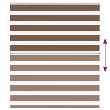 Doppelrollo Braun 120x150 cm Stoffbreite 115,9 cm Polyester