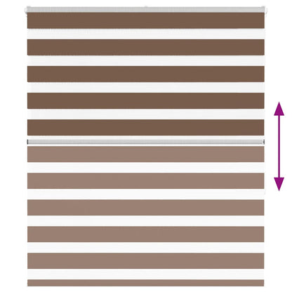 Doppelrollo Braun 125x150 cm Stoffbreite 120,9 cm Polyester