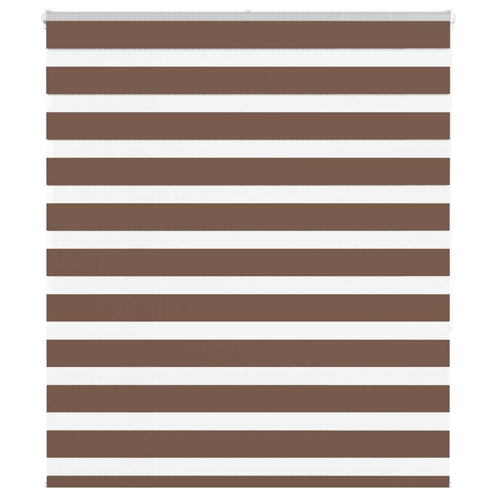 vidaXL Doppelrollo Braun 130x150 cm Stoffbreite 125,9 cm Polyester