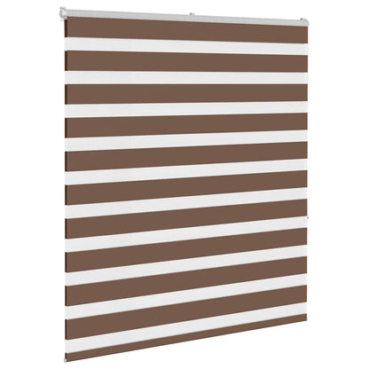 vidaXL Doppelrollo Braun 135x150 cm Stoffbreite 130,9 cm Polyester