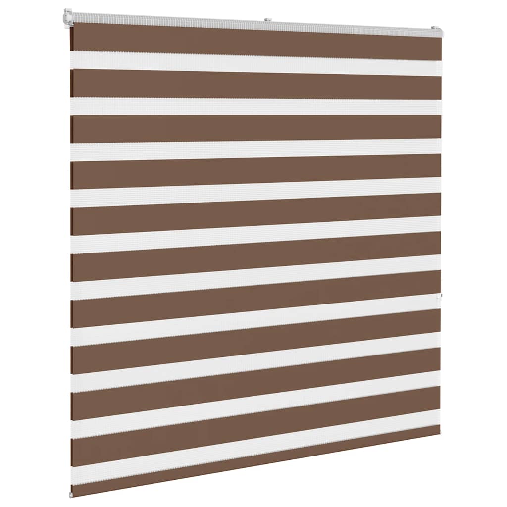 vidaXL Doppelrollo Braun 140x150 cm Stoffbreite 135,9 cm Polyester