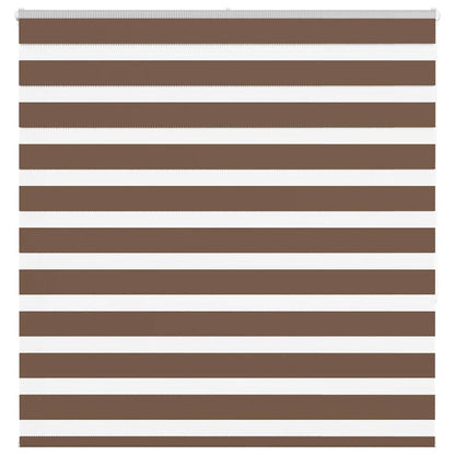 vidaXL Doppelrollo Braun 145x150 cm Stoffbreite 140,9 cm Polyester