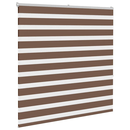 vidaXL Doppelrollo Braun 145x150 cm Stoffbreite 140,9 cm Polyester