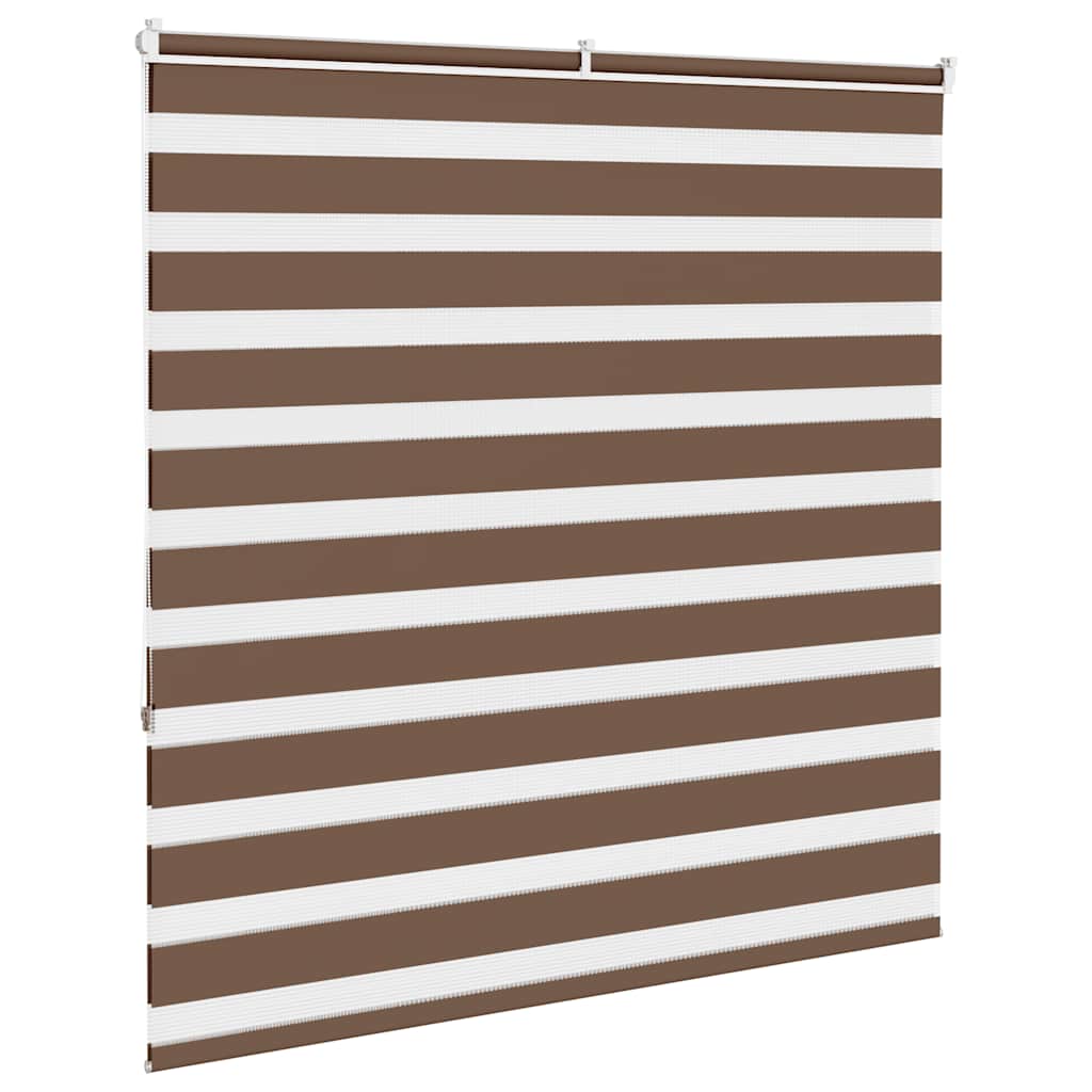 vidaXL Doppelrollo Braun 150x150 cm Stoffbreite 145,9 cm Polyester