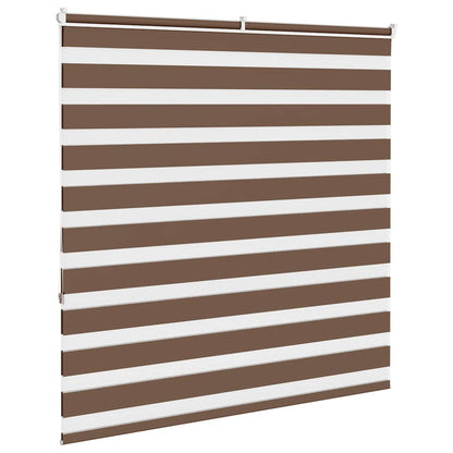 vidaXL Doppelrollo Braun 150x150 cm Stoffbreite 145,9 cm Polyester