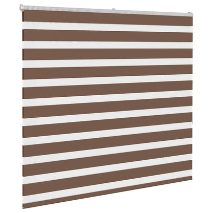 vidaXL Doppelrollo Braun 155x150 cm Stoffbreite 150,9 cm Polyester