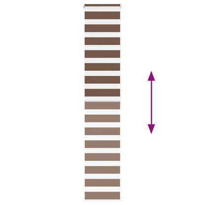 Doppelrollo Braun 40x200 cm Stoffbreite 35,9 cm Polyester