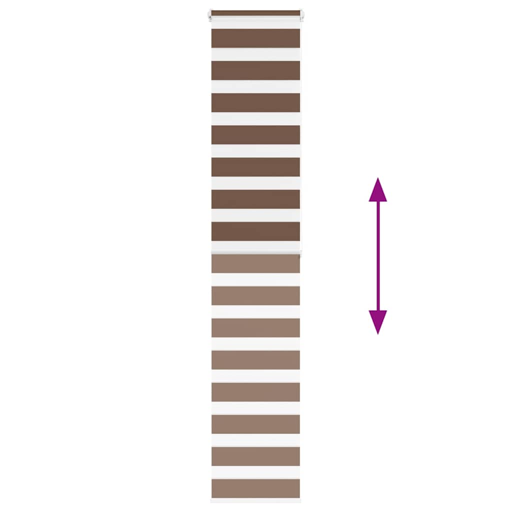 Doppelrollo Braun 45x200 cm Stoffbreite 40,9 cm Polyester