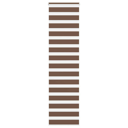 vidaXL Doppelrollo Braun 60x200 cm Stoffbreite 55,9 cm Polyester