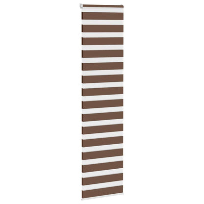 vidaXL Doppelrollo Braun 60x200 cm Stoffbreite 55,9 cm Polyester