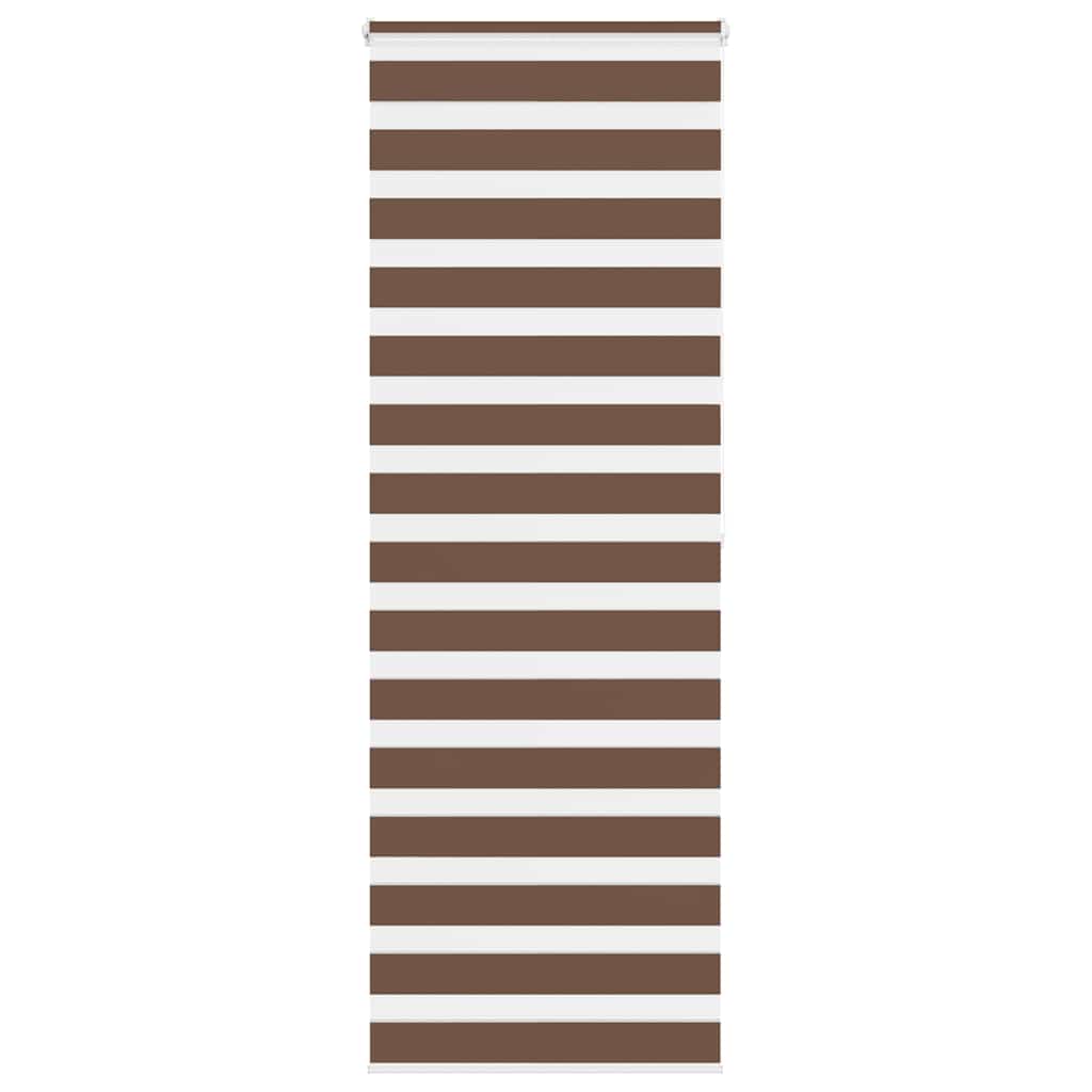 vidaXL Doppelrollo Braun 70x200 cm Stoffbreite 65,9 cm Polyester