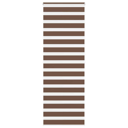 vidaXL Doppelrollo Braun 70x200 cm Stoffbreite 65,9 cm Polyester