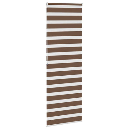 vidaXL Doppelrollo Braun 75x200 cm Stoffbreite 70,9 cm Polyester
