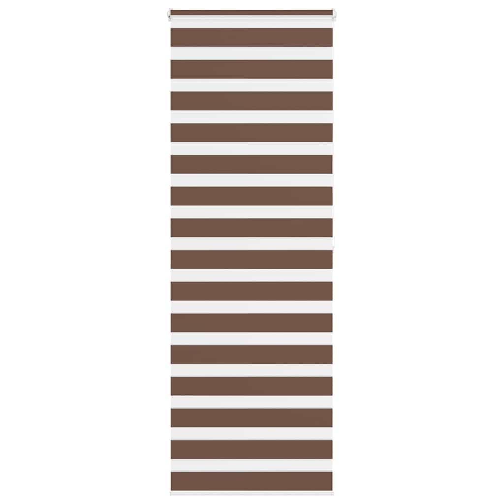 vidaXL Doppelrollo Braun 80x200 cm Stoffbreite 75,9 cm Polyester