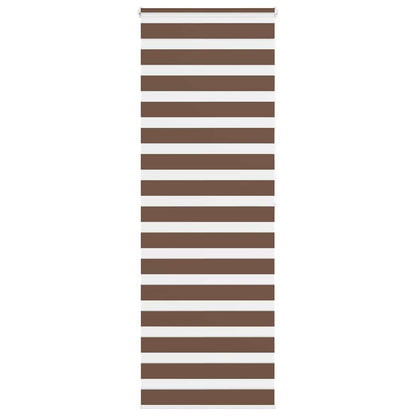 vidaXL Doppelrollo Braun 80x200 cm Stoffbreite 75,9 cm Polyester
