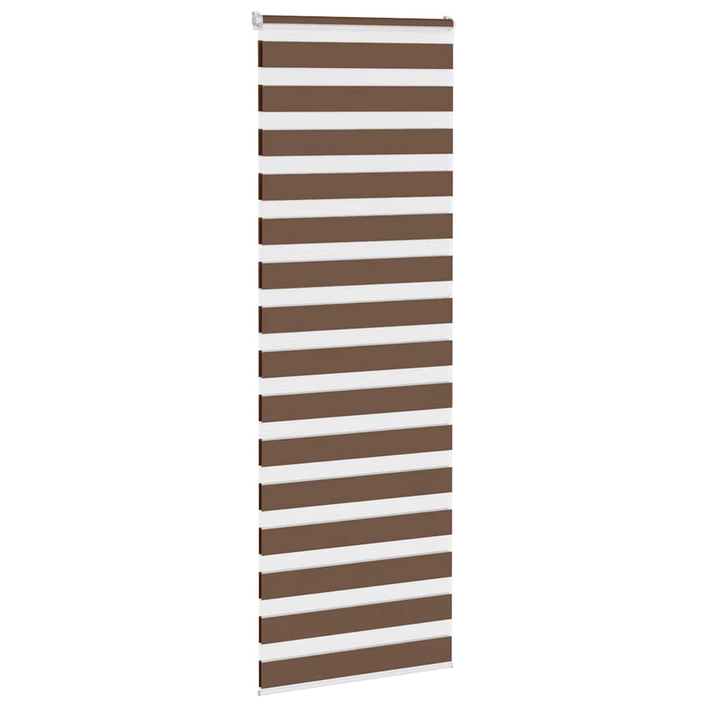vidaXL Doppelrollo Braun 80x200 cm Stoffbreite 75,9 cm Polyester