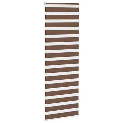 vidaXL Doppelrollo Braun 80x200 cm Stoffbreite 75,9 cm Polyester