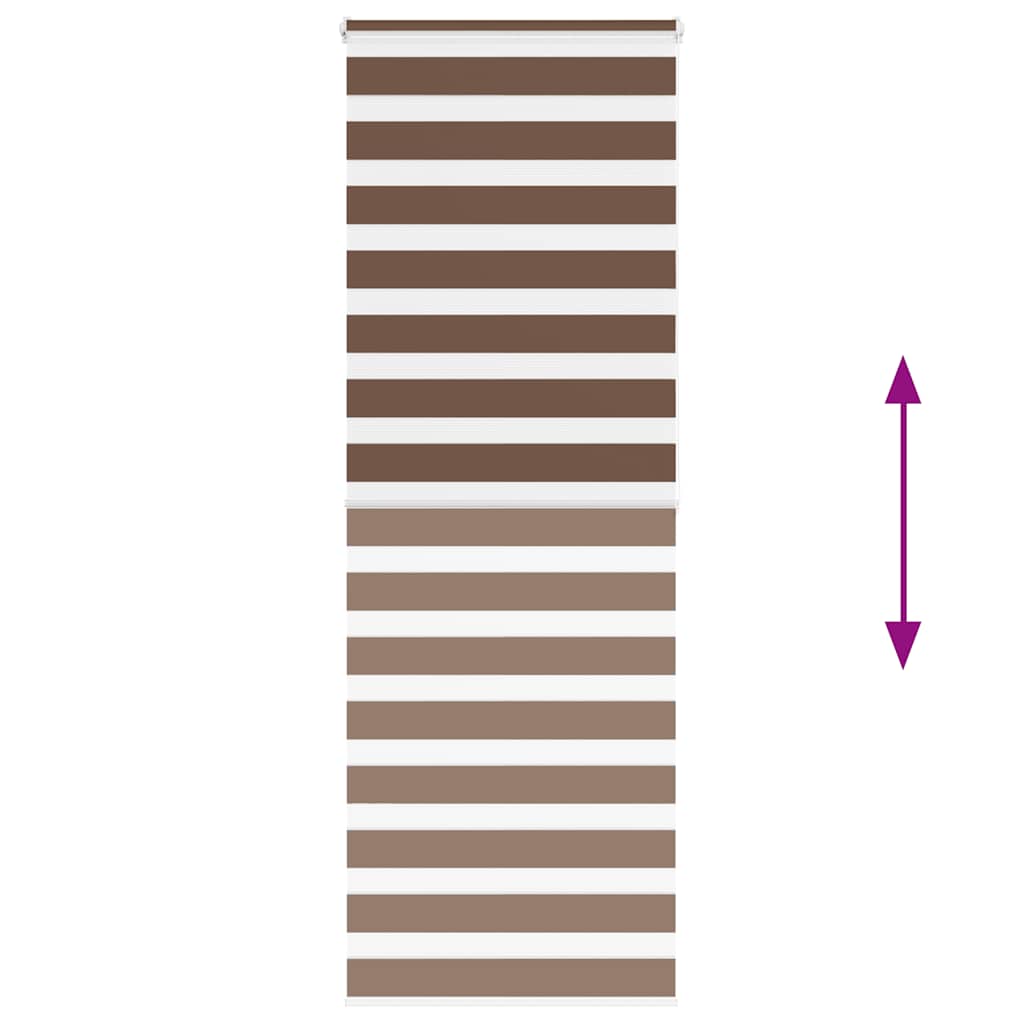 Doppelrollo Braun 85x200 cm Stoffbreite 80,9 cm Polyester