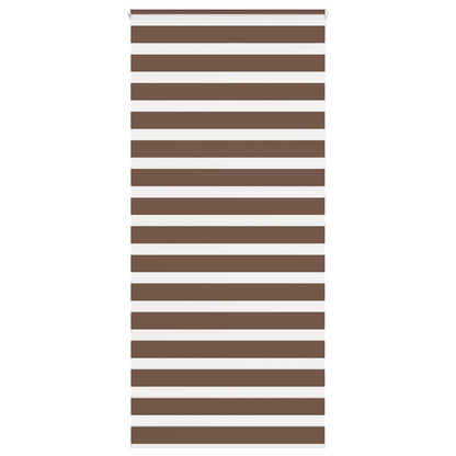 vidaXL Double Store Enrouleur Jour Nuit Marron 110x200 cm Largeur du tissu 105,9 cm Polyester
