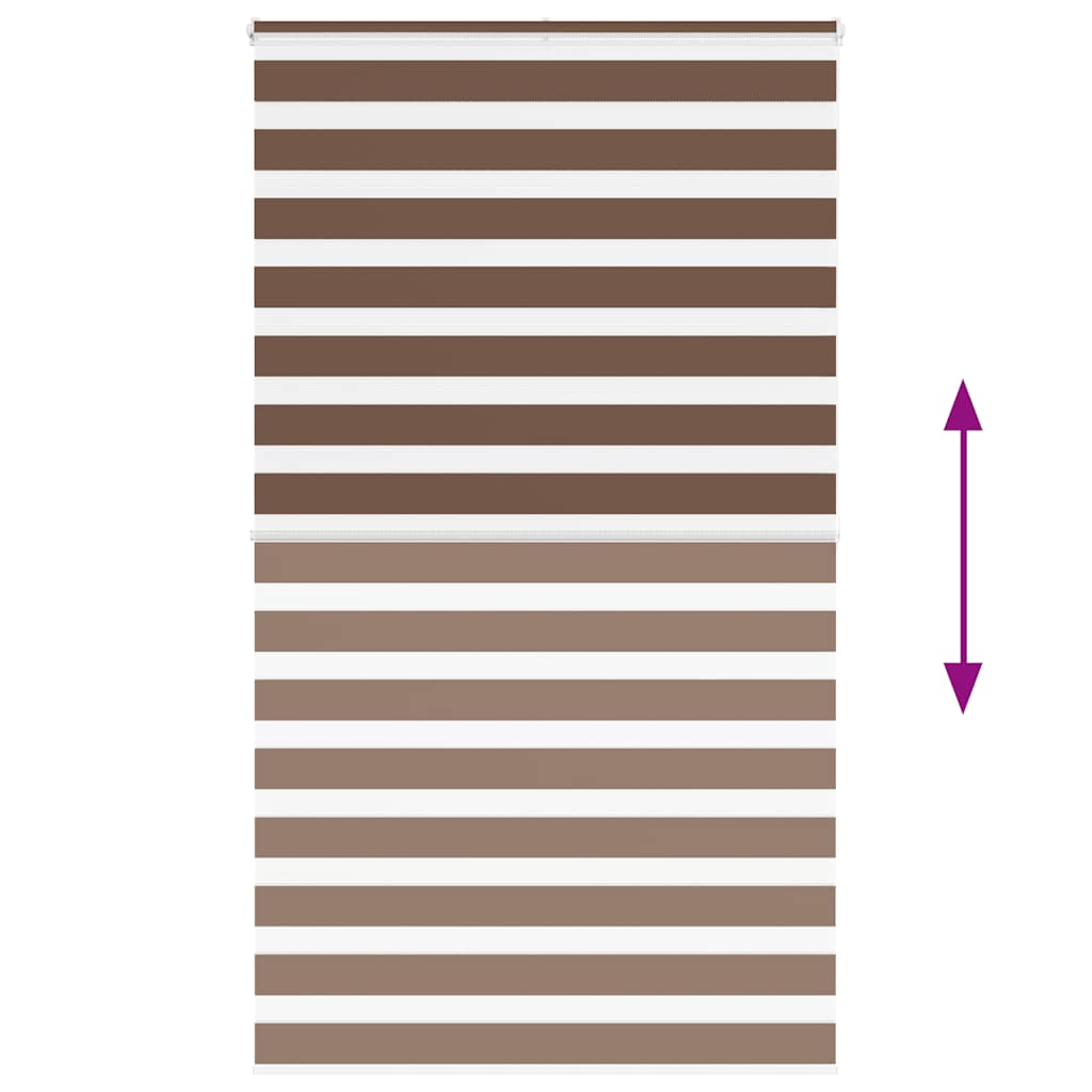 Doppelrollo Braun 120x200 cm Stoffbreite 115,9 cm Polyester