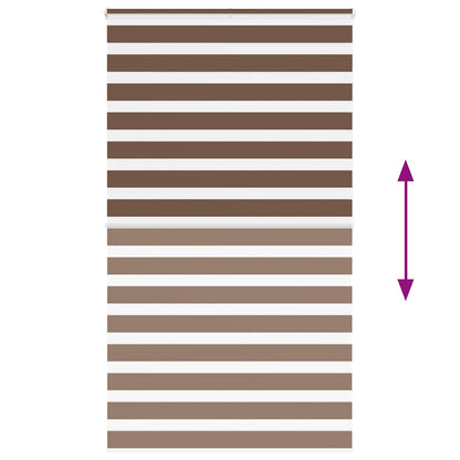 Doppelrollo Braun 135x200 cm Stoffbreite 130,9 cm Polyester