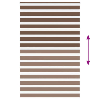 Doppelrollo Braun 140x200 cm Stoffbreite 135,9 cm Polyester