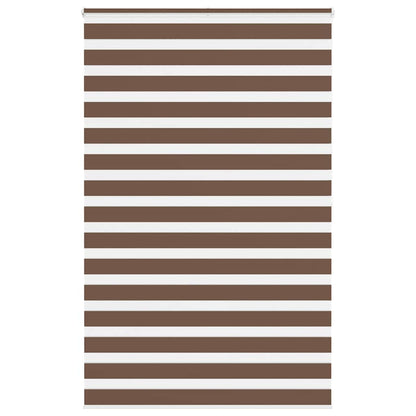 vidaXL Doppelrollo Braun 145x200 cm Stoffbreite 140,9 cm Polyester