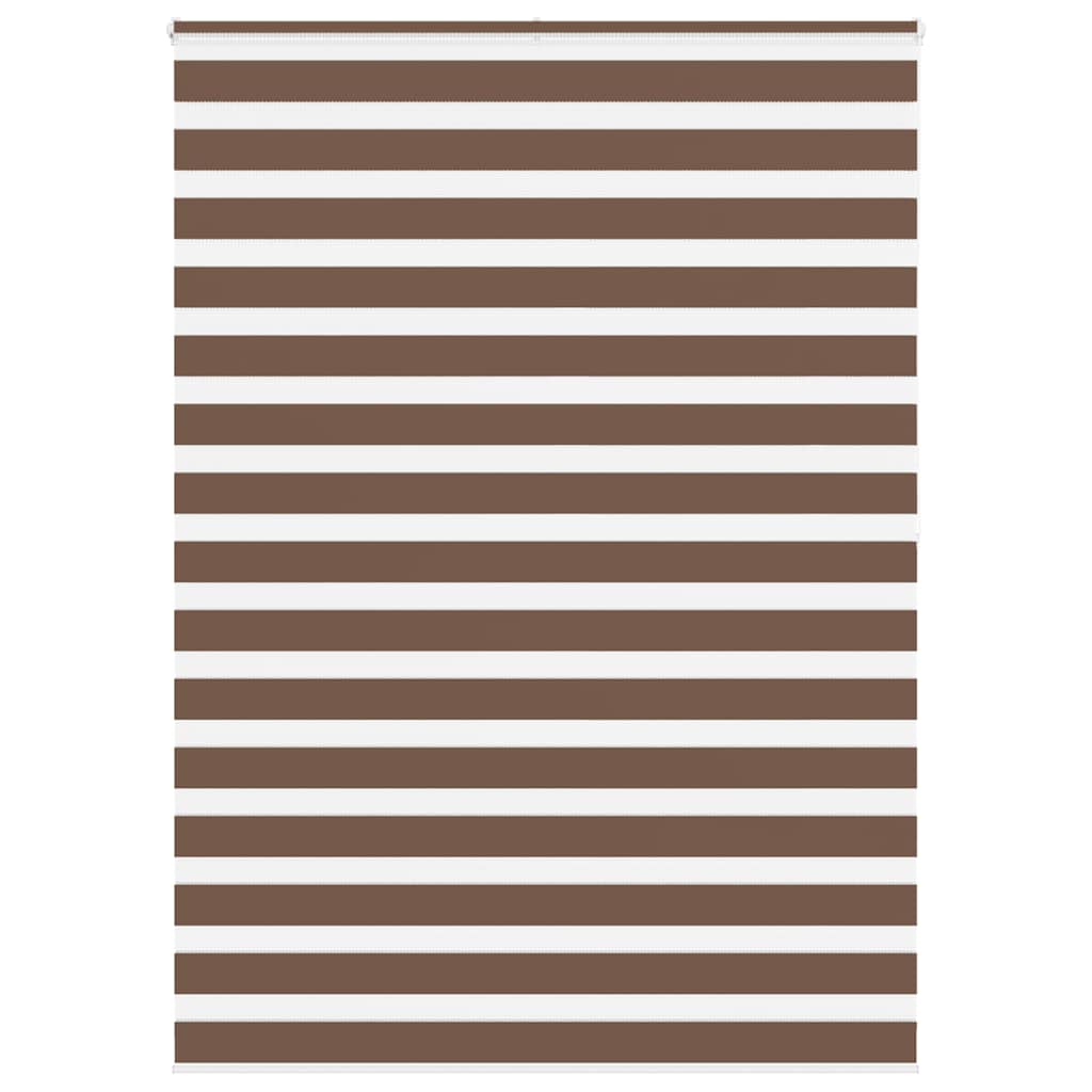 vidaXL Doppelrollo Braun 155x200 cm Stoffbreite 150,9 cm Polyester