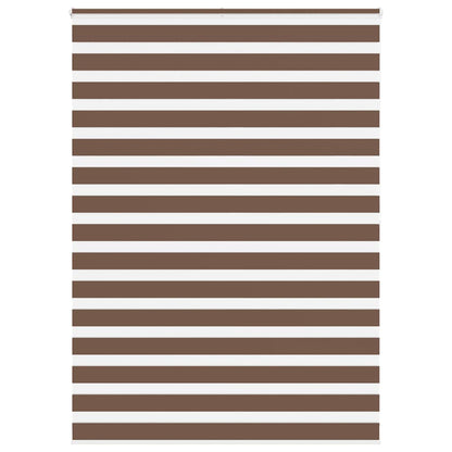 vidaXL Doppelrollo Braun 155x200 cm Stoffbreite 150,9 cm Polyester